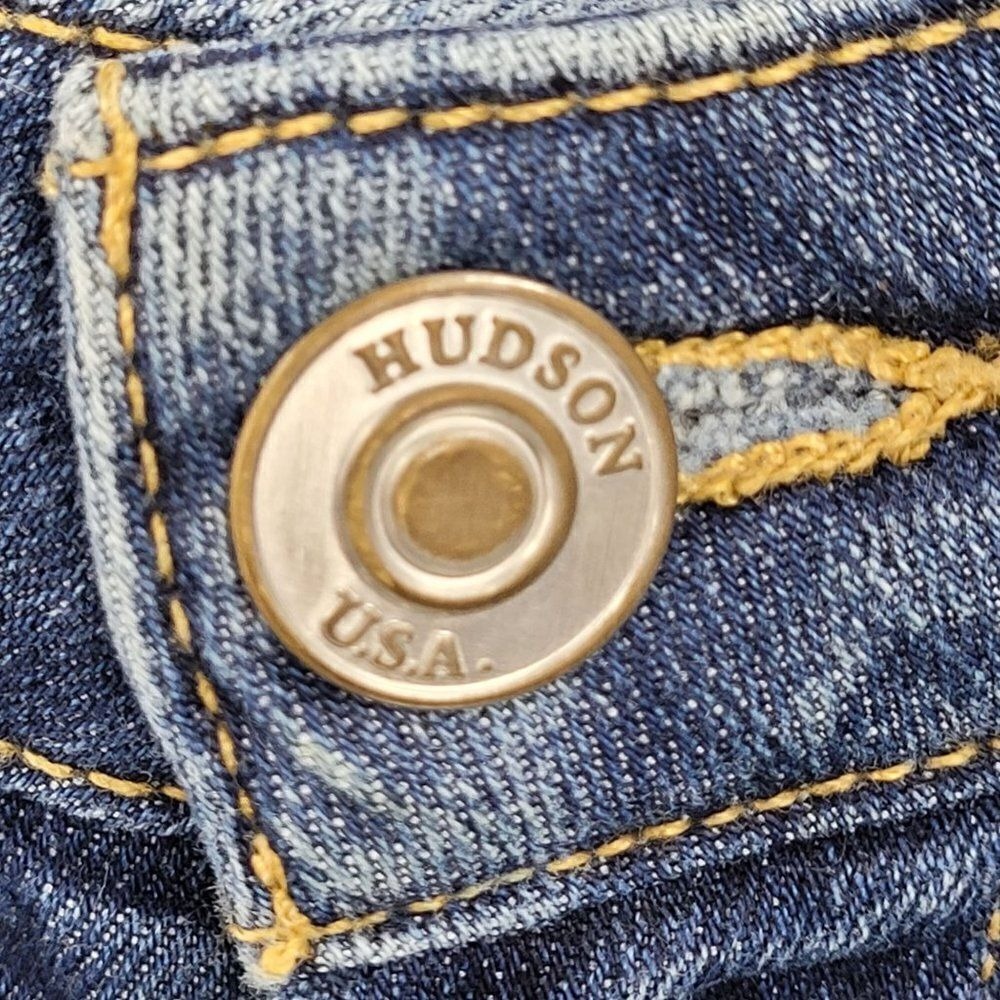 Y2K Hudson Krista Low Rise Jeans Sz 26 Indie Sleaze Streetwear Super‎ Skinny - Picture 10 of 13